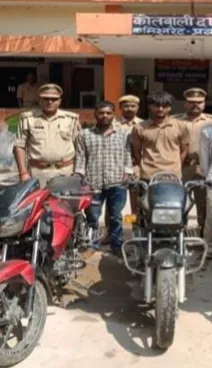 चोरी के अभियोग में 04 अभियुक्त थाना दारागंज पुलिस व सर्विलांस सेल नगर टीम द्वारा गिरफ्तार