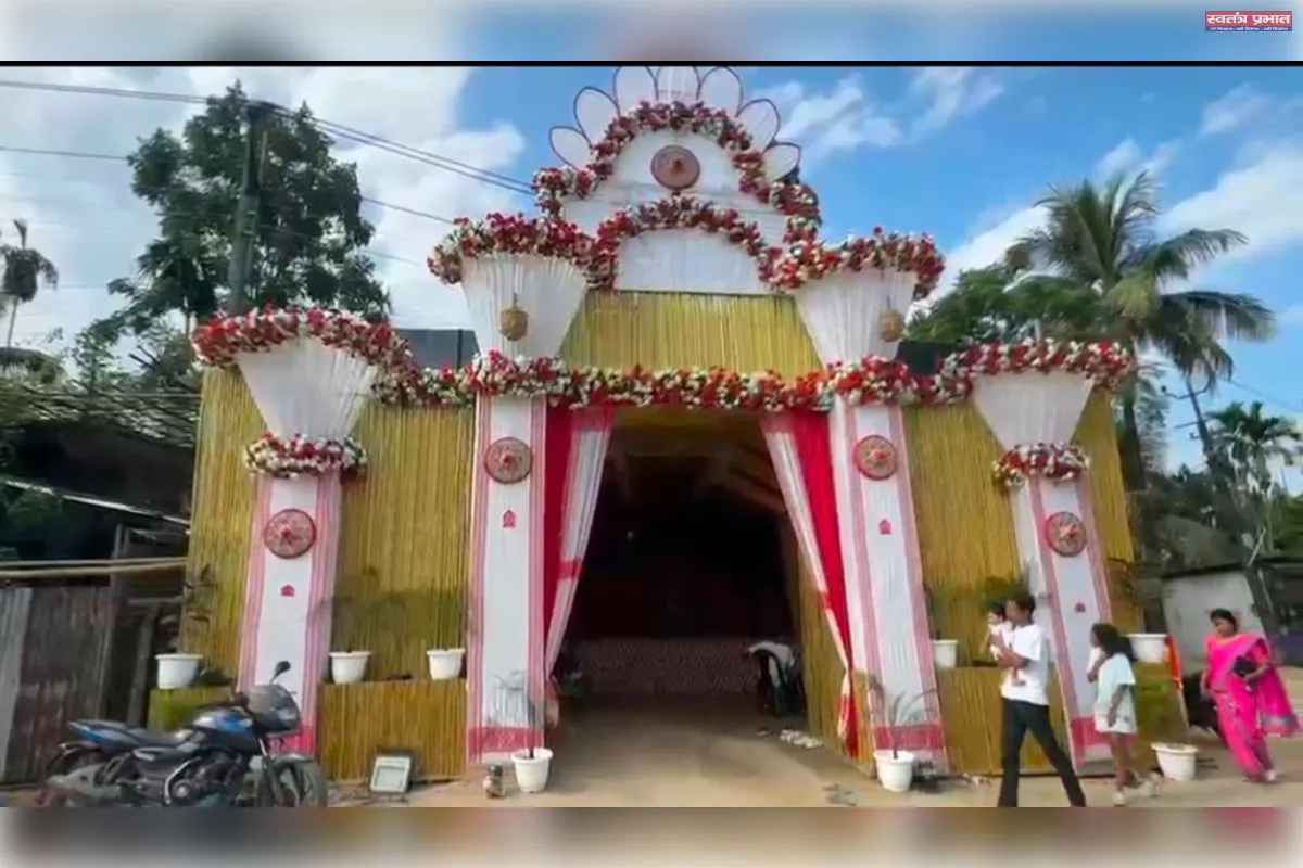 सिलापथार में अर्धशतक के से अधिक पूजा मंडपों में शारदीय दुर्गोत्सव का आयोजन