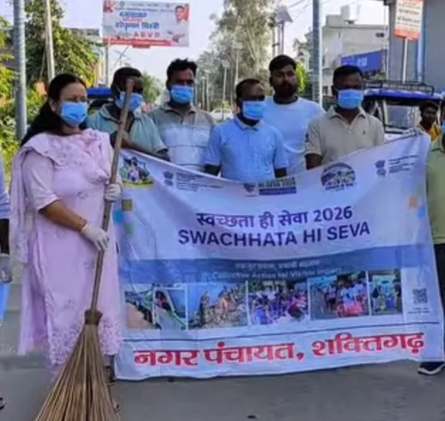 गांधी-शास्त्री जयंती पर नगर पंचायत ने चलाया विशेष सफाई अभियान