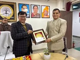 भारतीय ज्ञान प्रणाली पर आधारित प्रदर्शनी का उद्घाटन ख़्वाजा मोइनुद्दीन चिश्ती विश्वविद्यालय के कुलपति द्वारा संपन्न
