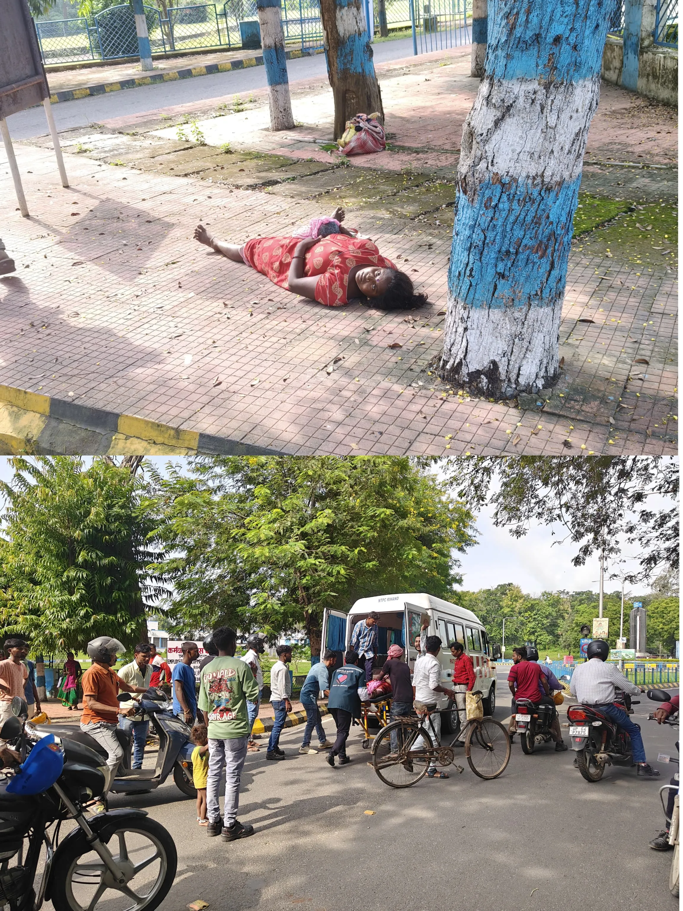 एनटीपीसी परिसर में गर्भवती महिला ने  ईडीसी के सामने दिया बच्चे को जन्म, एक घंटे तक एंबुलेंस का इंतजार