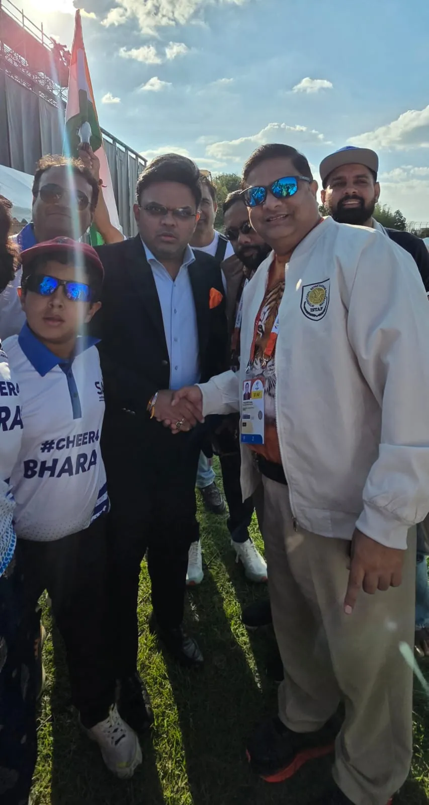 एशियन गेम में आईसीसी के चेयरपर्सन जय शाह का चीफ प्रोटोकोल ऑफीसर पेरिका सुरेश ने किया जोरदार स्वागत