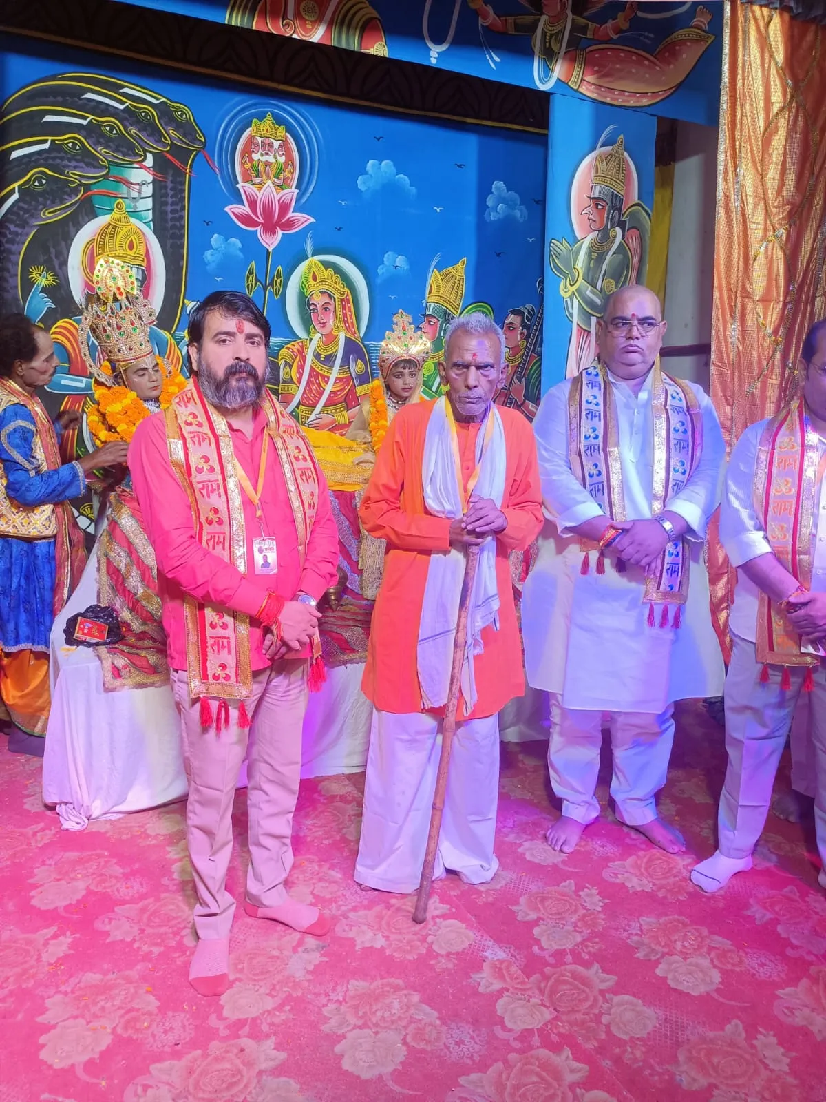 भाजपा नेता मनीष त्रिपाठी ने रामलीला का किया शुभारंभ