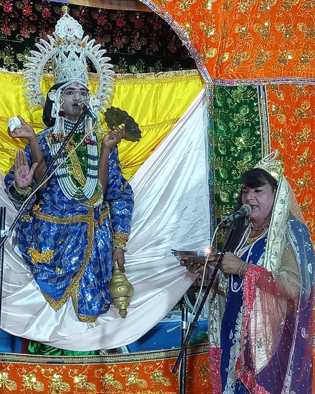 अवंतिका रामलीला में हुआ राम जन्म का मंचन