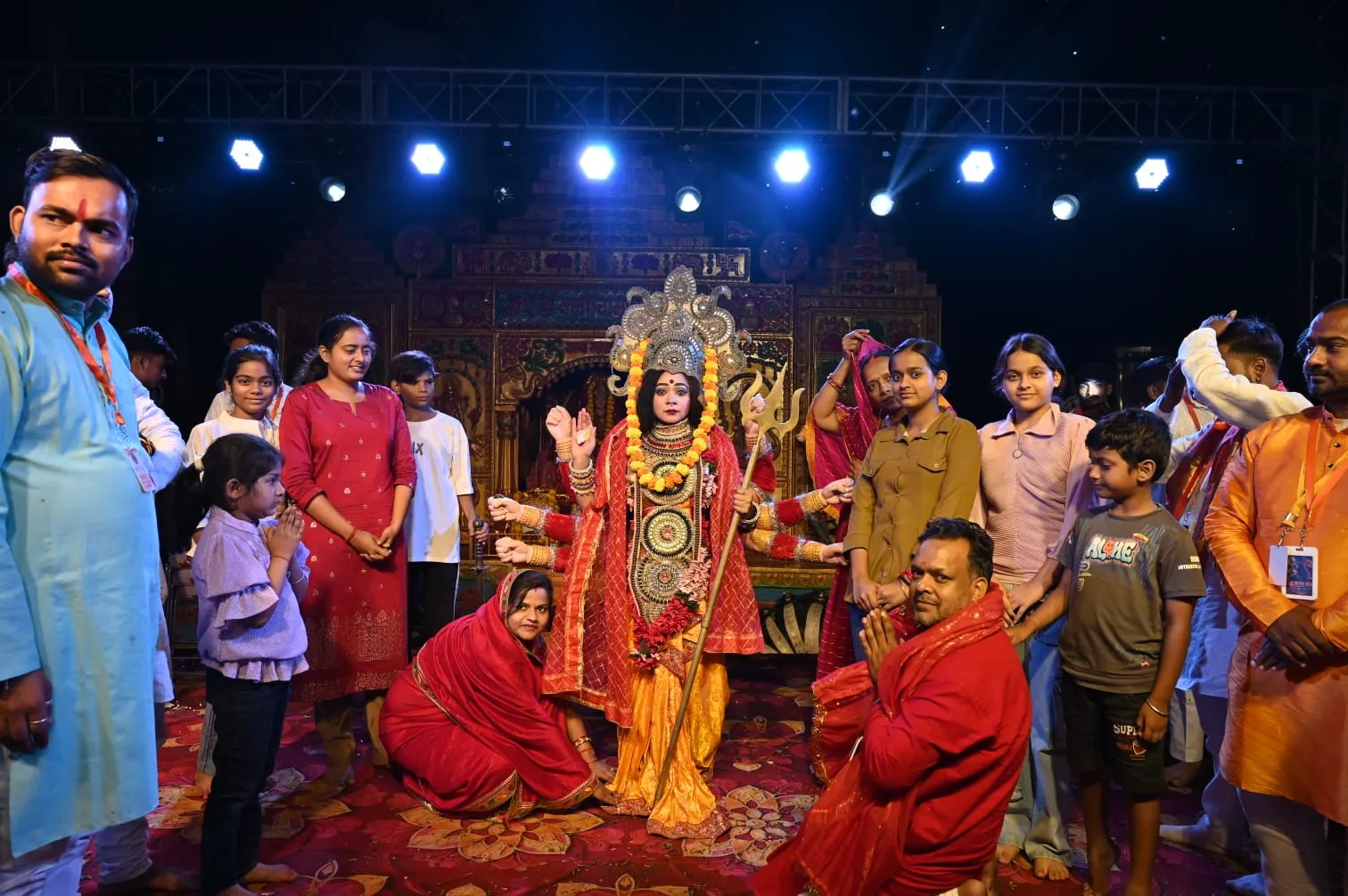 बजरंग दल कमेटी के द्वारा किया गया भव्य देवी जागरण