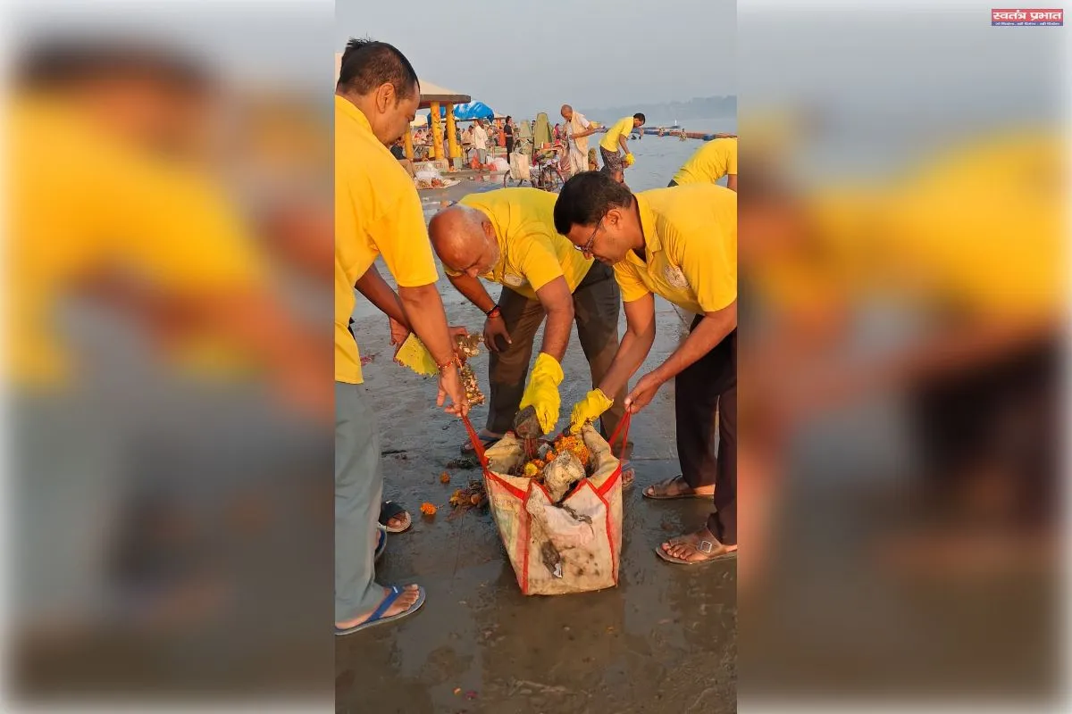 शरद पूर्णिमा पर सरस्वती सामाजिक सेवा संस्थान ने चलाया वृहद स्वच्छता अभियान