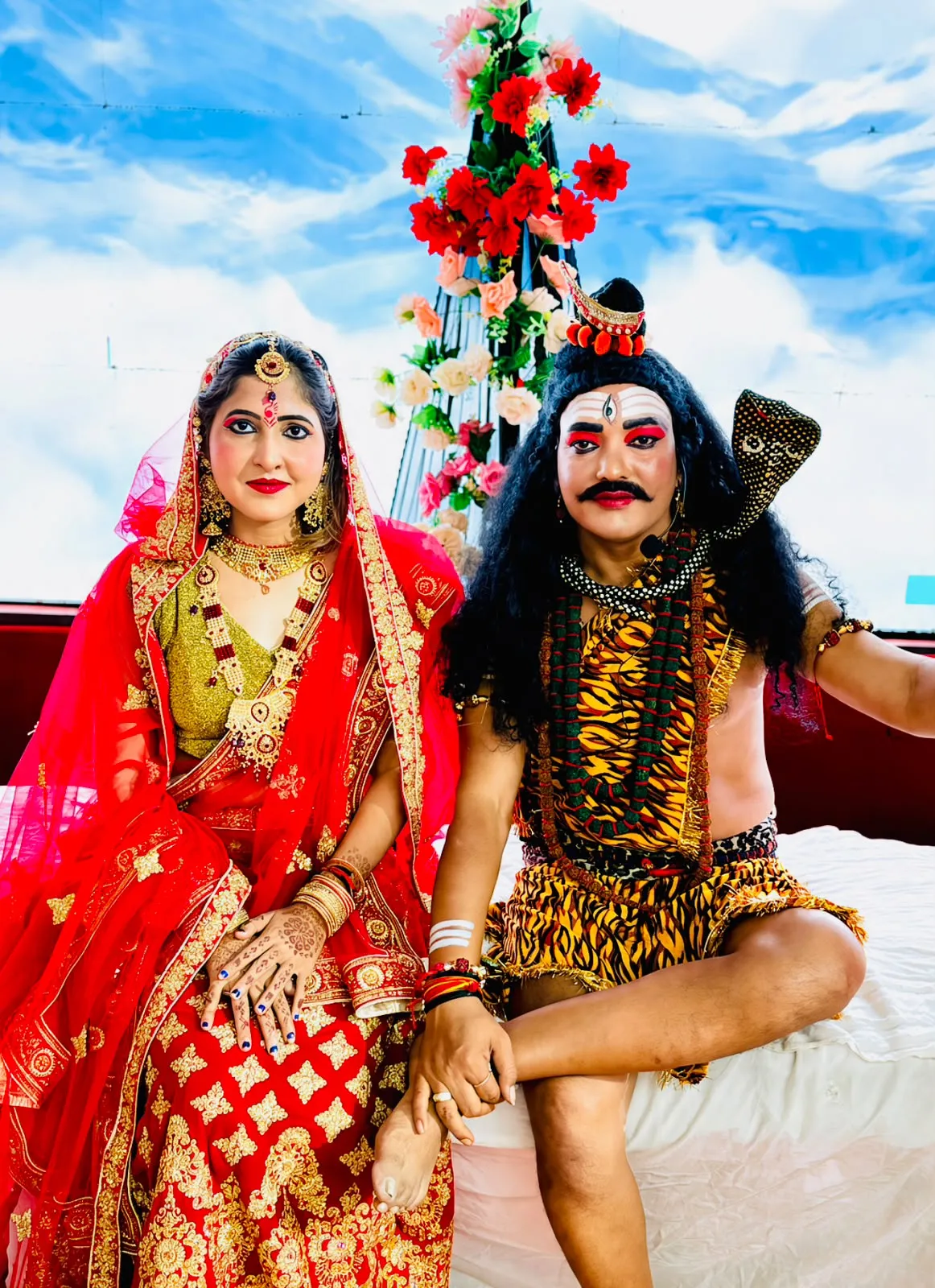 रामलीला देखने उमड़ी भीड,, नारद मोह भंग मंचन के बीच जय श्री राम के जयकारे से गुंजे विंध्य धाम