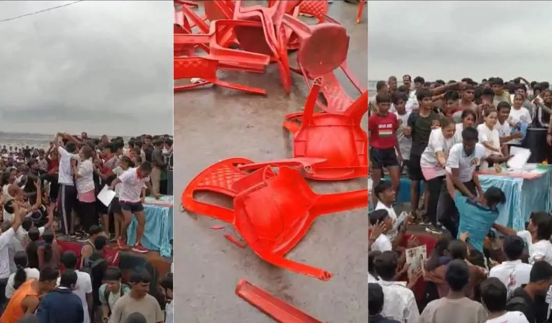 रन फॉर यूनिटी मैराथन में हंगामा, पुरस्कार वितरण के दौरान तोड़फोड़