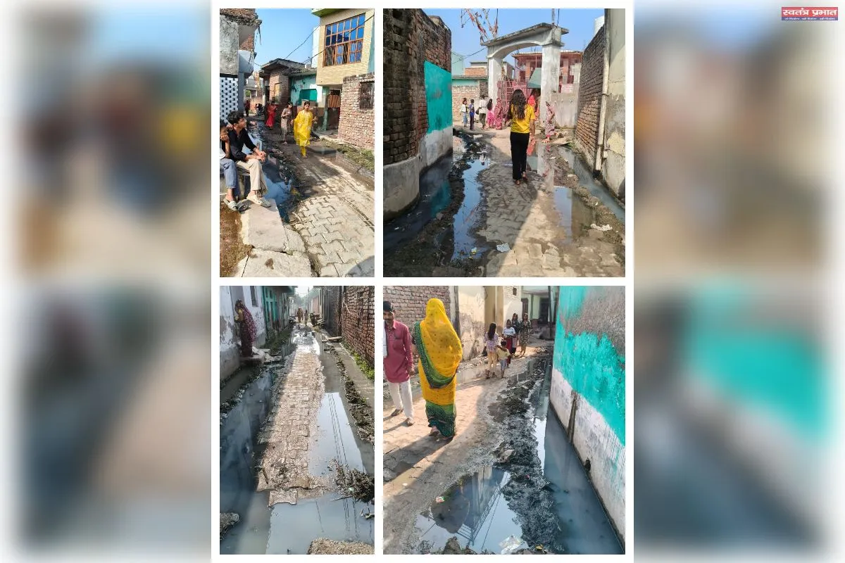 मोहम्मदाबाद में माता मंदिर जाने वाला रास्ता बदहाल, नवरात्रि में श्रद्धालु परेशान