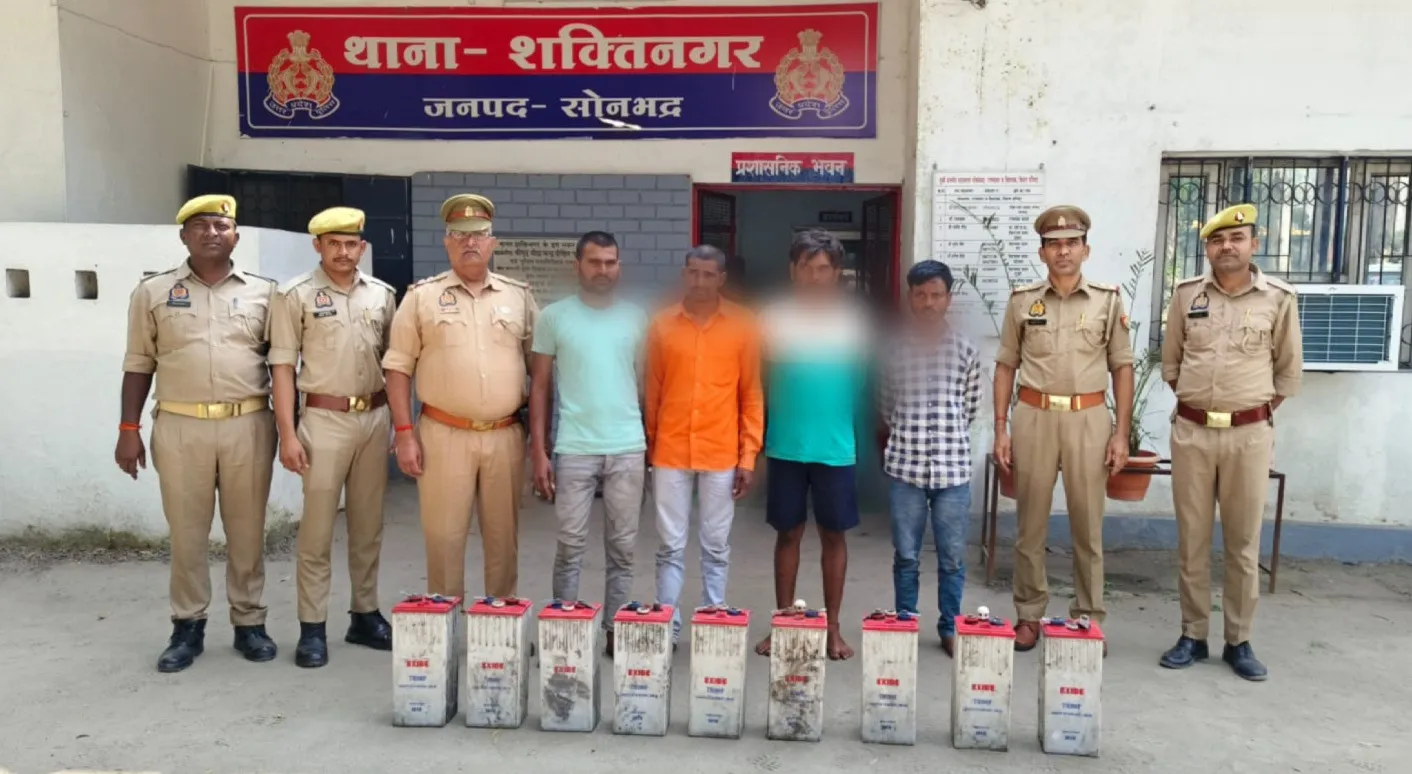 शक्तिनगर पुलिस को मिली बड़ी सफलता, बैटरी चोरी की घटना का सफल अनावरण