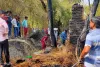 छप्पर की सरिया में लगी आग, बकरी की मौत, भैंस झुलसी 