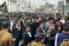 अधिवक्ता संशोधन बिल के विरोध में  प्रदर्शन