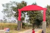 बगहा : यूपी बॉर्डर पर बिहार नव निर्मित प्रवेश द्वार होगा ध्वस्त 