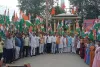 ओबरा में बीजेपी ने निकाली भव्य तिरंगा यात्रा देशभक्ति के नारों से गूंजा नगर