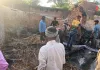 संदिग्ध परिस्थितियों में लगी भीषण आग, गाय की जलकर मौत
