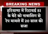Haryana: हरियाणा में कोर्ट का फैसला, रिटायर्ड एसआई के बेटे को नाबालिग से रेप मामले में 20 साल की सजा