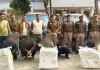 सोनभद्र पुलिस को मिली बड़ी  कामयाबी ,05  गांजा तस्कर गिरफ्तार