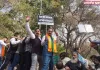 कांग्रेस मुख्यालय पर भाजपा का रोष प्रदर्शन-हजारों कार्यकर्ताओं ने दी गिरफ्तारी :वीरेंद्र सचदेवा