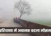 Haryana Weather: हरियाणा में अचानक बदला मौसम, कई इलाकों में घना कोहरा