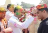 पुलिस लाइन में होली मिलन समारोह का आयोजन,एक दूसरे को अबीर गुलाल लगाकर दी  शुभकामनाएं