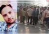 डंपर ने बाइक सवार को रौंदा,, पेट्रोल पंप से निकलते ही हुई मौत, परिजनों ने लगाया जाम