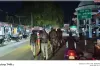 थाना अध्यक्ष विवेक वर्मा ने भारी पुलिस बल के साथ किया पैदल गश्त