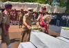 नूंह के एक्सीडेंट में मृत पुलिस अधिकारियों को श्रद्धा सुमन अर्पित किए 