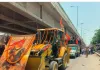 घाटमपुर में निकली 10किमी‌ लंबी महाराणा प्रताप रैली, बुलडोजर पर सजी तस्वीर