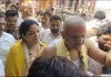 विधायक अमिताभ बाजपेई के घर के बाहर पुलिस का कड़ा पहरा, परमट पहुंच कर किया पूजन