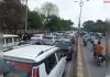 कानपुर–प्रयागराज हाईवे पर कई किलोमीटर तक जाम