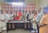 बंगाल में हुई जीत पर सांसद का स्वागत समारोह