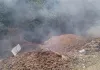 सफाई कर्मियों की लापरवाही से कूड़े में लगी आग