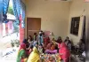 आंगनबाड़ी केंद्र लालपुर प्रथम पर गर्भवती महिला का किया गया गोदभराई।