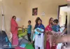 आंगनबाड़ी केन्द्र पर मनाया गया टीकाकरण सत्र