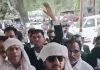 लखनऊ घटना के विरोध में प्रयागराज के अधिवक्ताओं का जोरदार प्रदर्शन।
