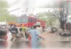 संदिग्ध परिस्थितियों में दुकान में लगी आग लाखों का सामान जलकर हुआ खाक। 