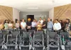 वर्धमान स्पेशल स्टील्स लिमिटेड ने ज़रूरतमंदों के प्रोस्थेटिक अंगों और खास ज़रूरतों वाले लोगों के लिए 20 व्हीलचेयर के लिए 10 लाख रुपये दिए
