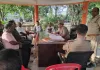 बहरिया थाना परिसर में ताजियादारों के साथ पीस कमेटी की बैठक हुई सम्पन्न।