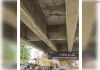 घाटमपुर के ओवरब्रिज का स्लैब टूटा