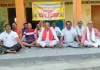 अंतरराष्ट्रीय योग दिवस पर लोटन में योगाभ्यास करते भाजपा पदाधिकारी व कार्यकर्ता