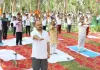 चिलबिला पार्क में अर्न्तराष्ट्रीय योग दिवस का किया गया भव्य आयोजन