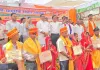 मुख्यमंत्री सामूहिक विवाह कार्यक्रम में बंधे नवजीवन के पवित्र बंधन, सांसद डॉ. विनोद बिंद ने दी शुभकामनाएं।