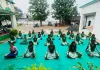 दैहर विद्यालय में अंतरराष्ट्रीय योग दिवस पर हुआ भव्य आयोजन, नव निर्मित स्टेज का उद्घाटन