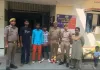 पुलिस ने वारंटी को पकड़ कर भेजा जेल 