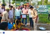 रुद्राक्ष, चंदन व मौलश्री समेत 51 पौधे रोपे, पूर्व विधायक को चंदन का पौधा भेंट कर किया सम्मानित