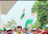 बिस्कोहर में पूर्व मंत्री की अगुवाई में निकली तिरंगा यात्रा