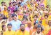 बिस्कोहर  में सावन के अंतिम सोमवार को  निकली कावड़ यात्रा : शिव भक्ति में डूबा शहर, हर ओर गूंज रहे हर -हर महादेव के जयकारे