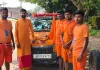 बीजपुर से कांवड़ियों का जत्था बाबा भोलेनाथ के जयकारों के साथ रवाना
