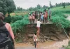 पुलिया टूटने से आवागमन बाधित, ग्रामीणों की बढ़ी परेशानी