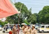 छपेड़ा पुलिया पर यातायात पुलिस का चला अभियान, अवैध अतिक्रमण हटाया